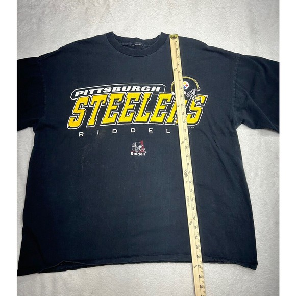 Vtg 1997 Pittsburgh Steelers Riddell T Shirt Men’s Boxy Size Large Single Stitch - Picture 5 of 6